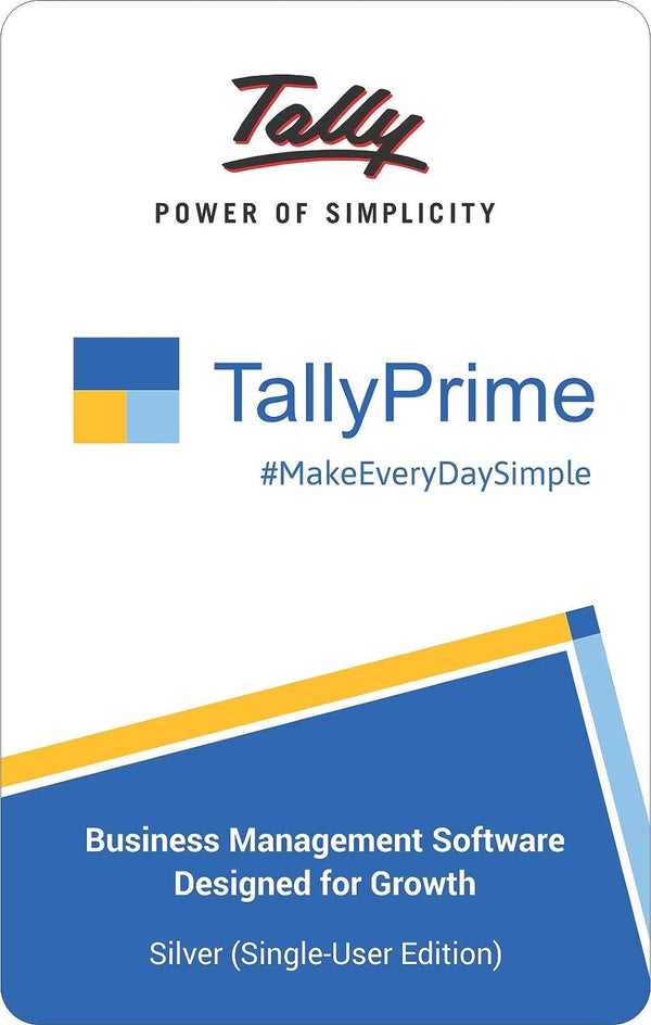 TallyPrime Silver - one software for all your business needs - Accounting, GST, Invoice, Inventory, MIS & more