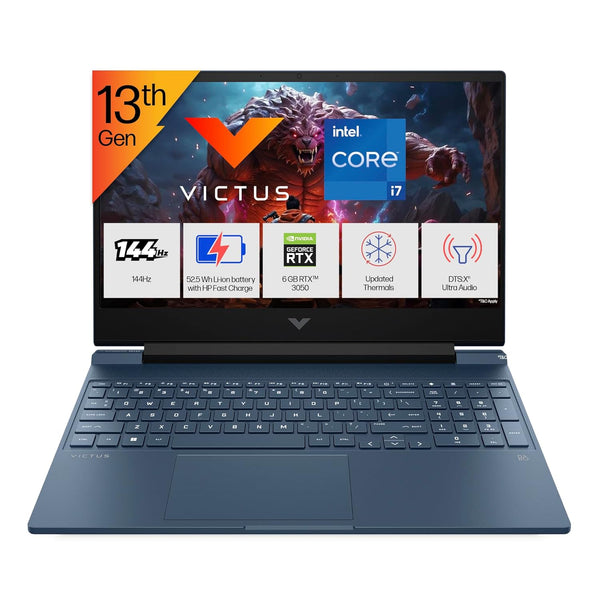 HP VICTUS 15-FA2077TX CORE i7-13620H 13TH GEN/16GB/512GB SSD/15.6"FHD/NVIDIA GEFORCE RTX 3050 6GB GRAPHICS/WIN11+MSO2024/BACKLIT/BLUE(B7GQ4PA)