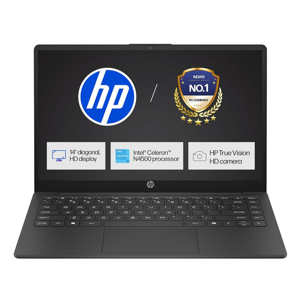 HP 14S-DQ3141TU CELERON -N4500/8GB/512GB SSD/14 INCH/WINDOWS 11+MS OFFICE 2024/BLACK