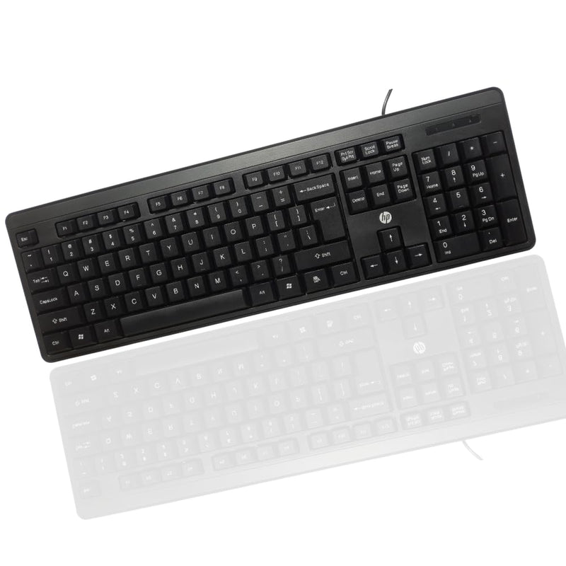 HP K100 Wired Keyboard, Quick, Comfy and Accurate, USB Plug & Play Setup,LED Indicators