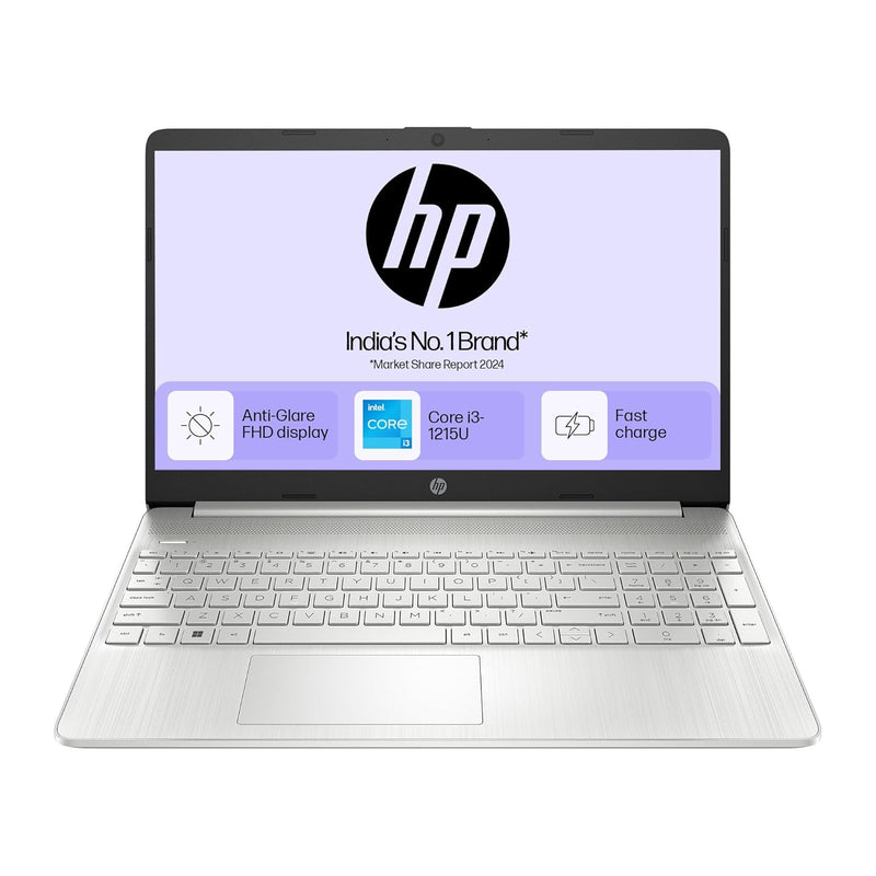 HP 15S-FY5010TU CORE i3-1215U 12TH GEN/8GB/256GB SSD/15.6"FHD/WINDOWS 11+MS OFFICE 2021/SILVER