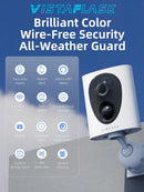 VIRTAVO SOLARFLASK WIRE-FREE SMART SECURITY CAMERA