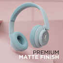 boAt Rockerz 450R On-Ear Headphones with 15 Hours Battery, 40mm Drivers, Padded Ear Cushions, Easy Access Controls and Voice Assistant(Aqua Blue)