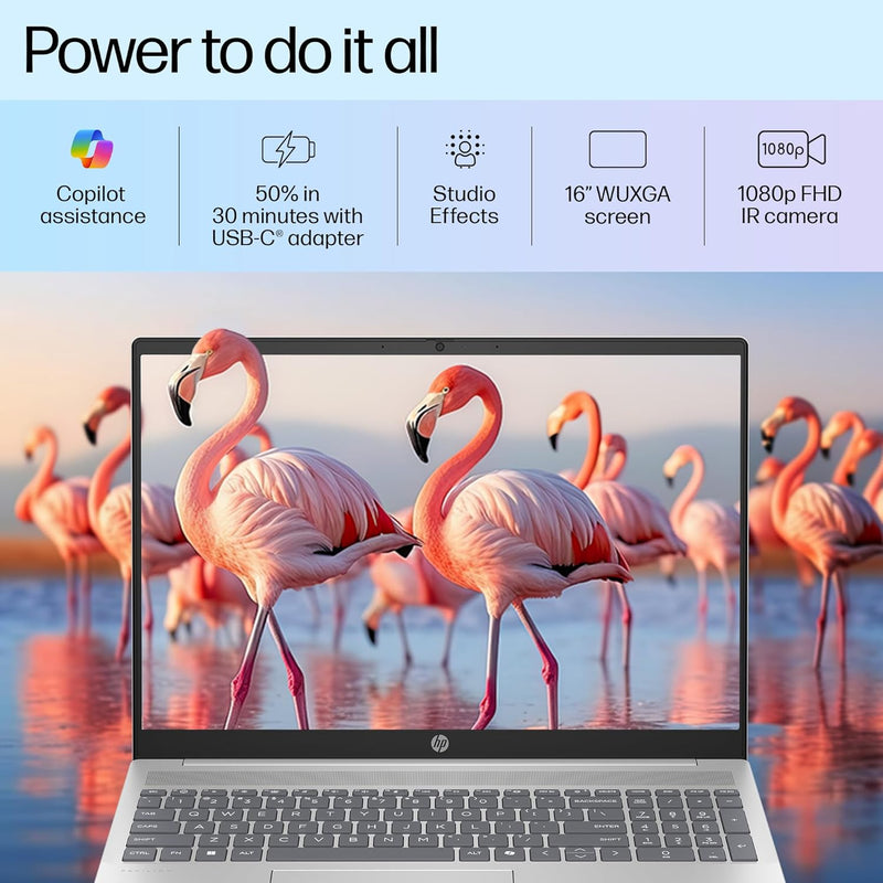 HP PAVILION 16-AF0056TU CORE ULTRA 5-125U/16GB/1TB SSD/16"WUXGA/WINDOWS 11+MS OFFICE 2021/BACKLIT KEYBOARD/SILVER