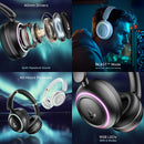 boAt Rockerz 480 w/RGB LEDs, 6 Light Modes, 40mm Drivers, Beast Mode, 60hrs Playback, ENx Tech, BT v5.3, Adaptive Fit & Easy Access Controls, Bluetooth Headphones(Black Sabre)