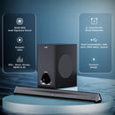 boAt Aavante Bar AURA Soundbar with 160W RMS Signature Sound, 2.1 CH, BT v5.3, Multi-Compatibility Modes, Wired Subwoofer, EQ Controls, Dynamic LEDs & Master Remote Control(Pitch Black)