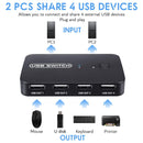 2 IN 4 USB SWITCH SELECTOR FOR 2PCS SHARE