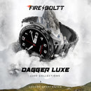 Fire-Boltt Dagger Luxe 1.43" Super AMOLED Display Luxury Smartwatch, Stainless Steel Build, 600 NITS Brightness with Single BT Bluetooth Connection, IP68, Dual Button Technology (Stainless Black)