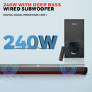 Honeywell Newly Launched Trueno U4000 Soundbar 240w, 2.1Ch Surround Sound Home Theatre