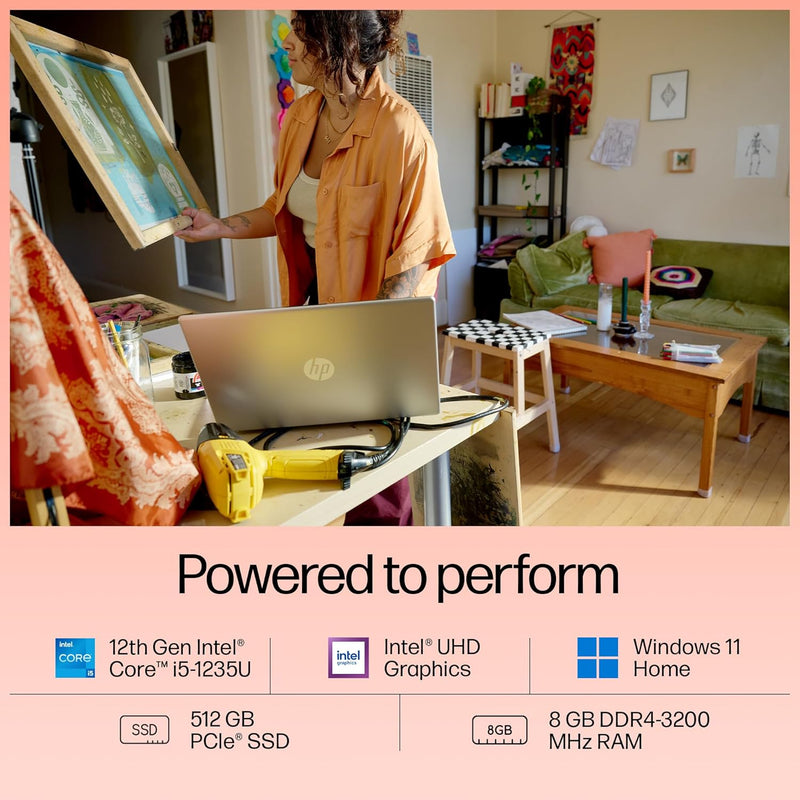 HP 15-FD0070TU CORE I5-1235U 12TH GEN/8GB/512GB SSD/15.6"FHD/WINDOWS 11+MS OFFICE 2021/BACKLIT/SILVER