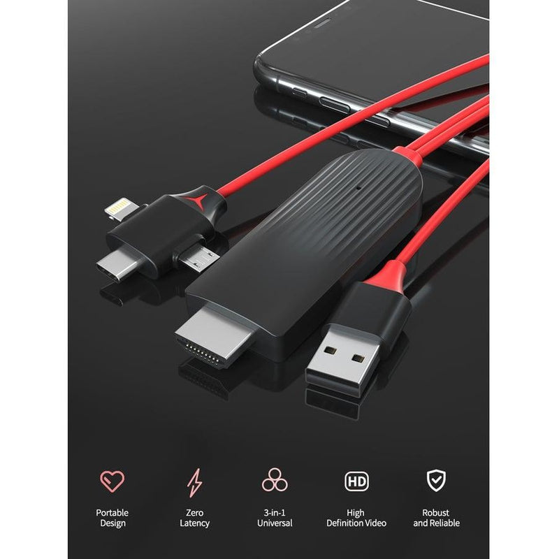 INSPIRE 3 IN 1 USB TO HDMI CABLE