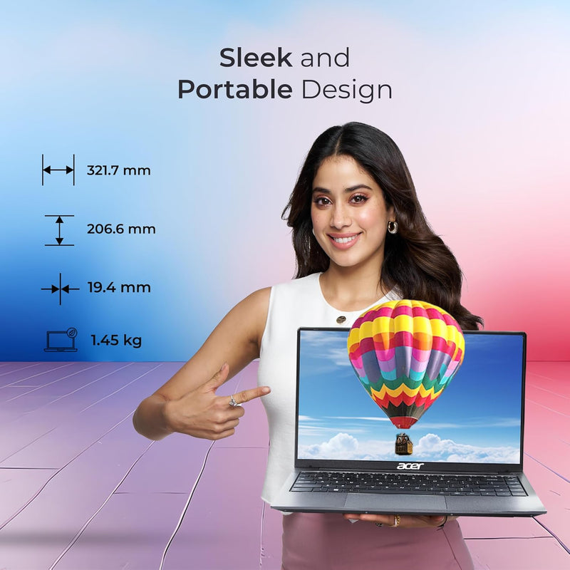 ACER ASPIRE 3 A324-51 CORE i3-1215U 12TH GEN/8GB/512GB SSD/14"FHD/WINDOWS 11/STEEL GRAY
