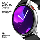 Fire-Boltt Eclipse 1.43" AMOLED Smartwatch, Bluetooth Calling with AI Voice Assistant, 100+ Sports Modes, Curved Full Touch & Calculator
