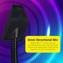 Zebronics Zeb-Klarity USB Gaming Mic for Recording / Streaming, compatible with PC, Omni Directional sound pickup, Flexible Neck, Mute Button