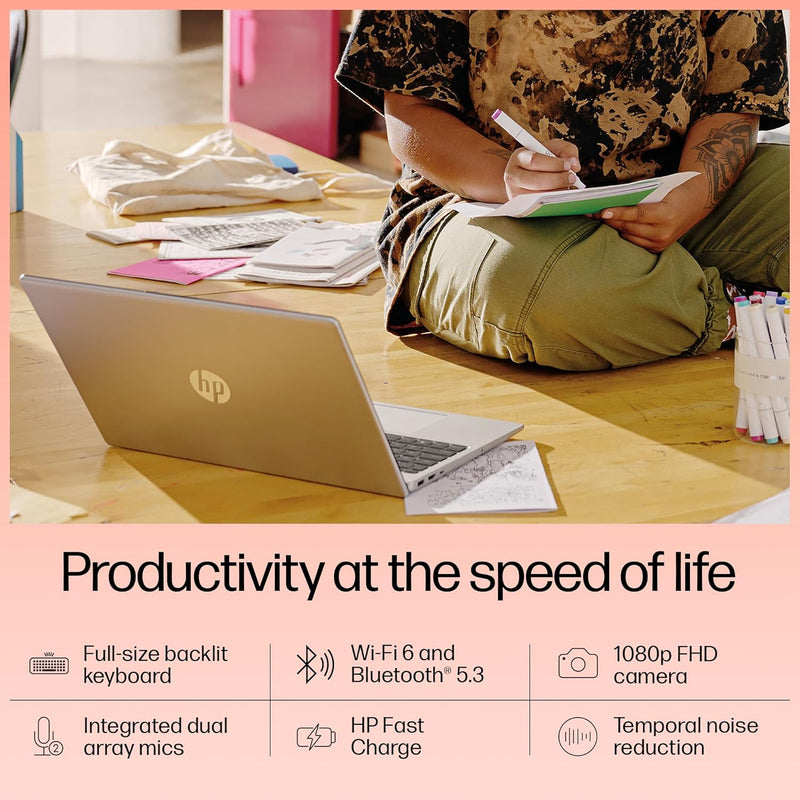 HP 15-FD0070TU CORE I5-1235U 12TH GEN/8GB/512GB SSD/15.6"FHD/WINDOWS 11+MS OFFICE 2021/BACKLIT/SILVER