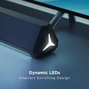 boAt Aavante Bar AURA Soundbar with 160W RMS Signature Sound, 2.1 CH, BT v5.3, Multi-Compatibility Modes, Wired Subwoofer, EQ Controls, Dynamic LEDs & Master Remote Control(Pitch Black)