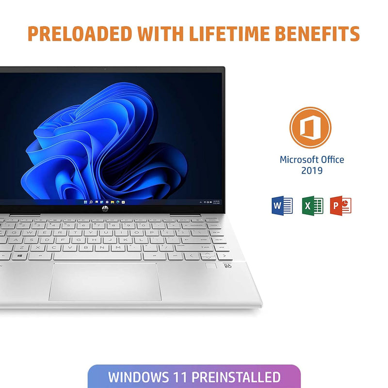 HP PAVILION X360 14-DY1047TU CORE i7-1195G7 11TH GEN/16GB/512 GB SSD/13.3"FHD TOUCH/WIN11+MS OFFICE 2019/NO DVDRW/FP/BACKLIT/SILVER