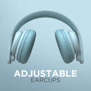 boAt Rockerz 450R On-Ear Headphones with 15 Hours Battery, 40mm Drivers, Padded Ear Cushions, Easy Access Controls and Voice Assistant(Aqua Blue)