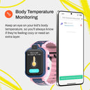 Fitshot Junior Kids Smart Watch with GPS Location Tracking, 4G Video Calling, Audio, SOS Emergency, HealthTracker, 7 Games, Parental Control, 1.69" Display, IP67 Water Resistance
