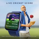 boAt Wave Beat Call with BT Calling, 1.69 HD Display & 600+ Watch Face Smartwatch  (Blue Strap, Free Size)