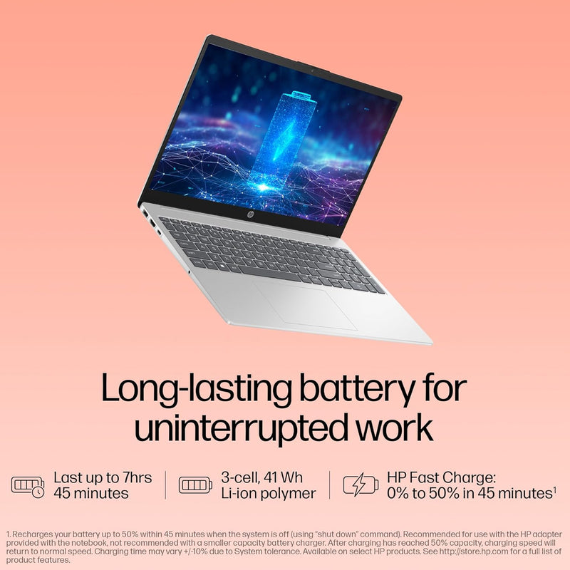 HP 15-FD0466TU CORE i5-1334U 13TH GEN/8GB/512GB SSD/15.6"FHD/WINDOWS 11+MS OFFICE 2024/BACKLIT/SILVER