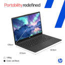 HP 14S-DQ3141TU CELERON -N4500/8GB/512GB SSD/14 INCH/WINDOWS 11+MS OFFICE 2024/BLACK