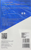 OSCOO 2.5 Inch SATA External Transparent Hard Drive Enclosure Model OSHD1 USB 3.0