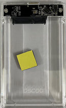 OSCOO 2.5 Inch SATA External Transparent Hard Drive Enclosure Model OSHD1 USB 3.0