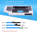 Universal 2nd HDD Caddy 9.5mm SATA 2.0 Slim SATA III Hard Drive Optibay Adapter for Laptop CD DVD Optical Drive Bay