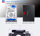 Universal 2nd HDD Caddy 9.5mm SATA 2.0 Slim SATA III Hard Drive Optibay Adapter for Laptop CD DVD Optical Drive Bay