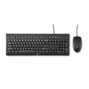 HP Desktop C2500 Keyboard & Mouse Combo, 3 Buttons Mouse with 1200 DPI; Built-in Number Pad and Full Size Spill-resistant Keyboard; Instant Plug-and-Play USB Setup
