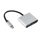 CONVERTER TYPE C TO HDMI+VGA+USB METAL RAVTRON