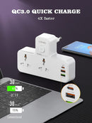 LDNIO SC2311 20W 3-Port USB Charger Extension Power Strip with 1 * 20W USB-C PD Power Delivery / 1 * 18W USB QC3.0/1 * USB-A Wall Charger Adapter Fast Charger