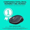 Logitech M185 Wireless Mouse, 2.4GHz with USB Mini Receiver, 12-Month Battery Life, 1000 DPI Optical Tracking, Ambidextrous, Compatible with PC, Mac, Laptop