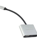 CONVERTER TYPE C TO HDMI+VGA+USB METAL RAVTRON