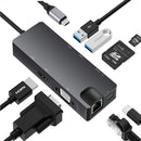 S-VISION TYPE C TO HDMI 8 IN 1 ADAPTER 4K HDMI-GIGABIT LAN