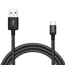 ADATA 2.4A Fast Charging Nylon Braided USB-C SYNC & Charge Cable with Reversible Design
