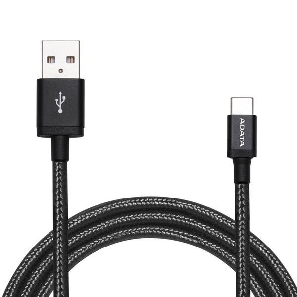 ADATA 2.4A Fast Charging Nylon Braided USB-C SYNC & Charge Cable with Reversible Design