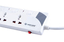 Lapcare White 6 Way Surge Protector Extension Socket Board with Spike Buster 5M
