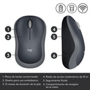 Logitech M185 Wireless Mouse, 2.4GHz with USB Mini Receiver, 12-Month Battery Life, 1000 DPI Optical Tracking, Ambidextrous, Compatible with PC, Mac, Laptop