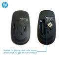 HP Wireless W111 Ergonomically Designed Optical Mouse with 1200 DPI and 2.4GHz Connectivity