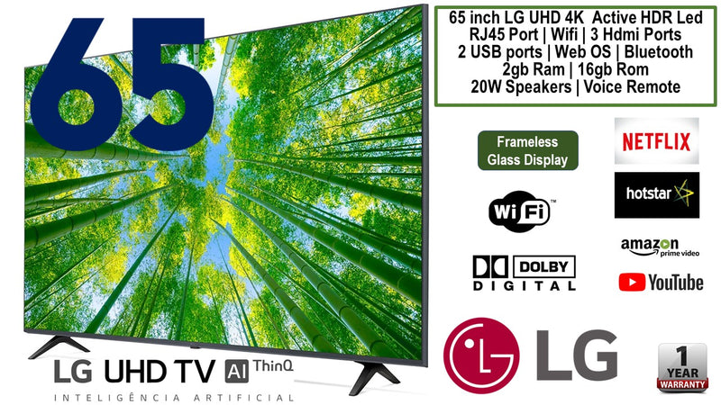 65 INCH LG UHD 4K TV